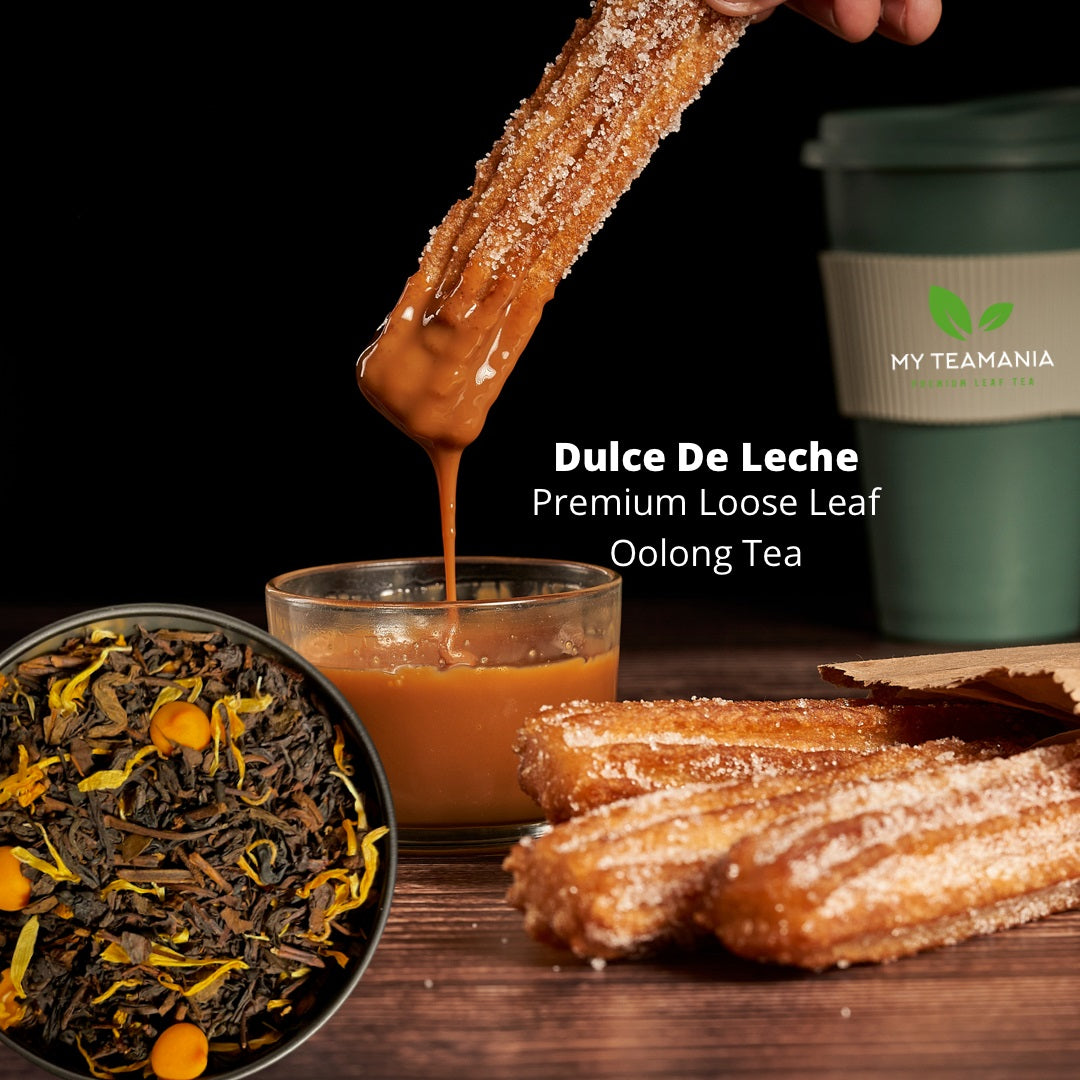 dulce de leche oolong tea / premium loose leaf oolong / my teamania loose tea