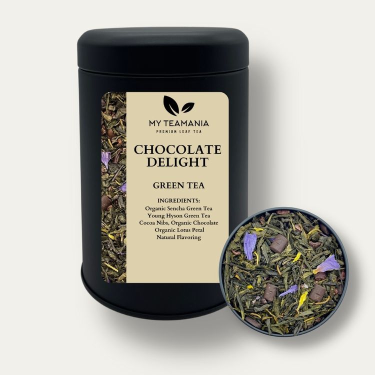 
                  
                    Chocolate Delight Green Tea /  Best Tea Blend / Chocolate Tea / Cocoa Tea / Dessert Tea / Chocolate Green Tea / My Teamania premium loose leaf tea
                  
                