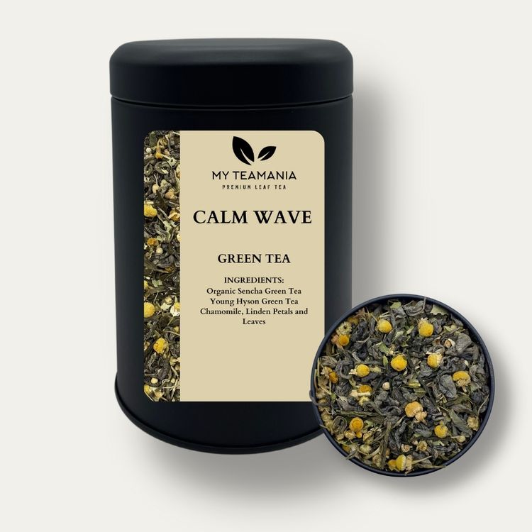 
                  
                    Calm Wave Green Tea / Best Tea Blend / Chamomile Tea / Green Tea with Chamomile / Calm Tea / Tea for Sleep
                  
                