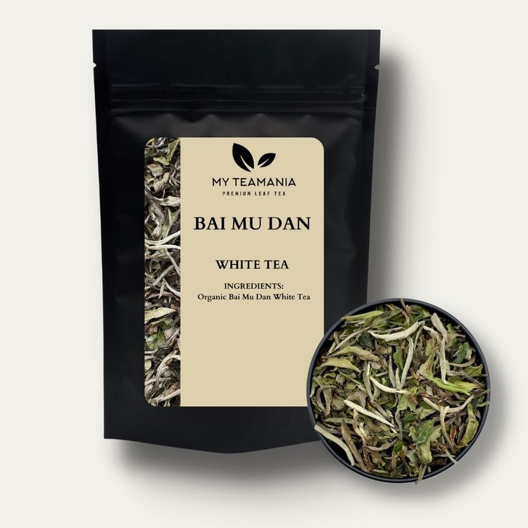 
                  
                    Organic Bai Mu Dan Premium Loose Leaf White Tea / Tea blend / Bai Mu Dan / White peony / My Teamania Premium Loose leaf tea / Organic white tea / best white tea / loose leaf white tea
                  
                