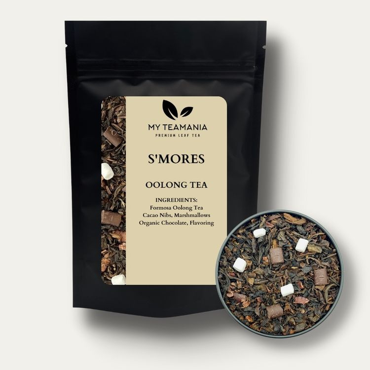 
                  
                    S'mores Oolong Tea / S'mores Black Tea / Best Tea Blend / Chocolate Tea / Cocoa Tea / Choco Tea / Dessert Tea / My Teamania Premium loose leaf tea / best chocolate tea
                  
                