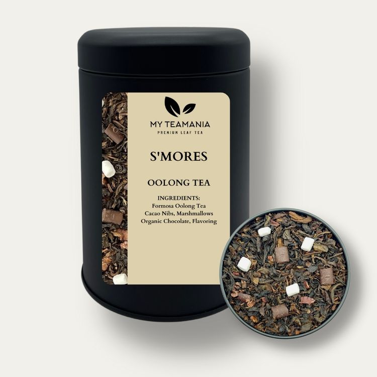 
                  
                    S'mores Oolong Tea / S'mores Black Tea / Best Tea Blend / Chocolate Tea / Cocoa Tea / Choco Tea / Dessert Tea / My Teamania Premium loose leaf tea / best chocolate tea
                  
                