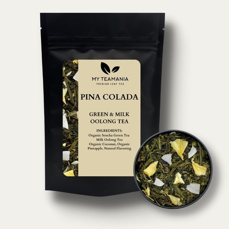 
                  
                    Pina Colada Green Tea / Milk Oolong / Sencha Green Tea / Best Tea Blend / Pineapple Tea / Fruit Green Tea / Coconut Green Tea / My Teamania Premium Loose leaf tea
                  
                