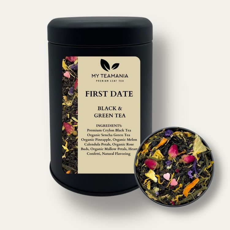 
                  
                    First Date Black and Green Tea / Fruit Tea / Pineapple Black Tea / Best Tea Blend / Flower Black tea / Tea with Roses / Passionfruit Tea / My Teamania Premium Loose Leaf Tea
                  
                