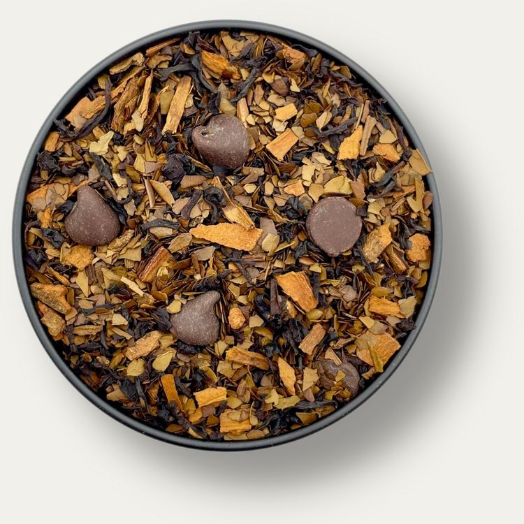 Espresso Mate black tea blend / roasted mate / black tea / chocolate tea / cinnamon tea / spice tea / smoky tea / autumn tea